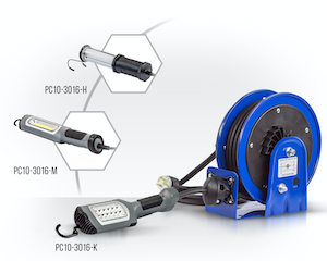 Coxreels' industrial-duty LED lights for PC10 reels